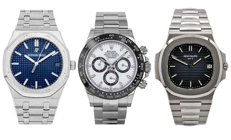 Rolex, Omega, Patek PhilippeAudemars Piguet, Breitling, Bulgari .